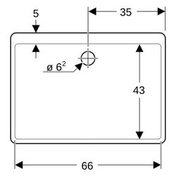 Geberit Mehrzweckbecken Publica, ohne Überlauf, 70x50x20cm, Sanitärkeramik, Weiß, 36... GEBERIT-360070000 4022009080506 (Abb. 1)