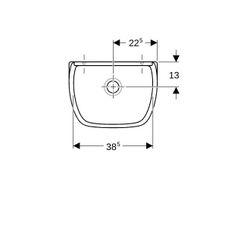 Geberit Publica Ausgussbecken für Klapprost 45x35x33,5cm... GEBERIT-367200000 4022009080568 (Abb. 1)