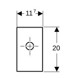 Geberit Fertigbauset für Waschtisch, mit Unterputz-Geruchsverschluss, Alpinweiß... GEBERIT-115416111 4025416667568 (Abb. 1)