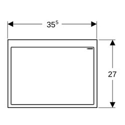 Geberit Fertigbauset für Geberit ONE Waschtisch schwebendes Design, Tiefschwarz... GEBERIT-115420DW1 4025416142850 (Abb. 1)
