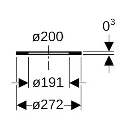 Geberit PE Flanschdichtung Außendurchmesser 200mm, di 191mm... GEBERIT-370742001 4025416035800 (Abb. 1)