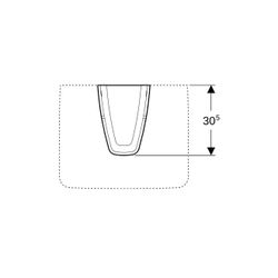 Geberit Renova Plan Halbsäule für Waschtisch, Weiß... GEBERIT-292110000 4022009262445 (Abb. 1)