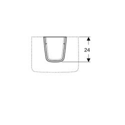 Geberit Renova Plan Halbsäule für Handwaschbecken Weiß/KeraTect... GEBERIT-292150600 4022009296723 (Abb. 1)