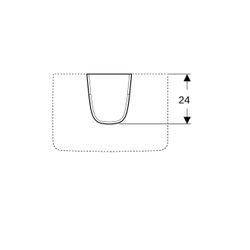 Geberit Renova Compact Halbsäule, Weiß... GEBERIT-296250000 4022009327427 (Abb. 1)