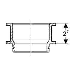 Geberit Anschlussset für Badewannen aus Acryl mit Überlauf... GEBERIT-150247001 4025416073369 (Abb. 1)