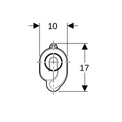 Geberit Urinalgeruchsverschluss Abgang horizontal Außendurchmesser 50mm, Alpinweiß... GEBERIT-152950111 4025416585237 (Abb. 1)