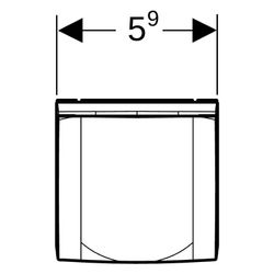 Geberit Steckdosenelement, 230V, 50Hz, Anthrazit, 501020000... GEBERIT-501020000 4022009343441 (Abb. 1)