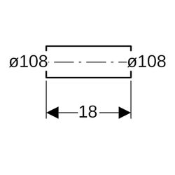 Geberit Mapress Edelstahl Rohrnippel Außendurchmesser 108mm... GEBERIT-32059 4024723320593 (Abb. 1)