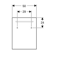 Geberit Renova Compact Lichtspiegel, Breite 50cm, Höhe 65cm, Aluminium eloxiert... GEBERIT-862350000 4022009329742 (Abb. 1)