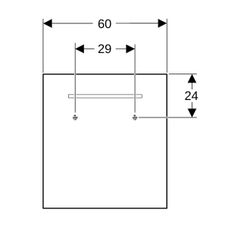 Geberit Renova Compact Lichtspiegel, Breite 60cm, Höhe 65cm, Aluminium eloxiert... GEBERIT-862360000 4022009329759 (Abb. 1)