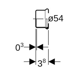 Geberit Mapress C-Stahl Kappe Außendurchmesser 54mm... GEBERIT-20218 4024723202189 (Abb. 1)