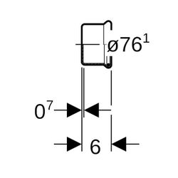 Geberit Mapress Therm Kappe d 76,1mm... GEBERIT-43219 4025410097101 (Abb. 1)