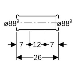 Geberit Mapress Edelstahl Schiebemuffe, Außendurchmesser 88,9mm... GEBERIT-32110 4024723321101 (Abb. 1)