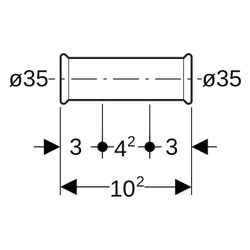 Geberit Schiebemuffe Mapress, 35mm, Stahl, Edelstahl, 22106... GEBERIT-22106 4024723221067 (Abb. 1)