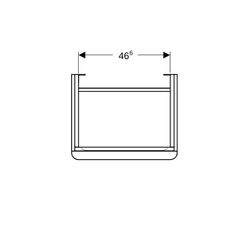 Geberit Smyle Square Unterschrank für Waschtisch, 1 Tür, Anschlag rechts, 53,6x61,7x... GEBERIT-500365JR1 4025416429029 (Abb. 1)