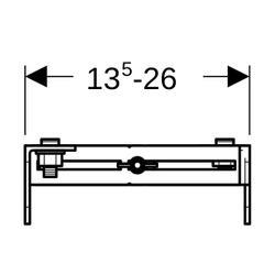 Geberit GIS Wandanbindung, 461015001... GEBERIT-461015001 4025416150190 (Abb. 1)