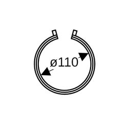 Geberit Elektroschweißband für Fixpunkt d 110mm, d1 118mm... GEBERIT-367776161 4025416032243 (Abb. 1)