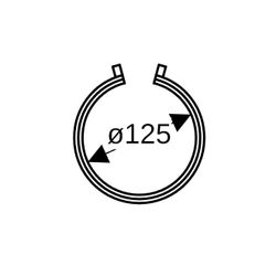 Geberit Elektroschweißband für Fixpunkt Außendurchmesser 125mm... GEBERIT-368776161 4025416034179 (Abb. 1)
