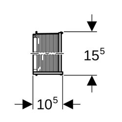 Geberit Verlängerungsset für Bauschutz... GEBERIT-240233001 4025416042006 (Abb. 1)