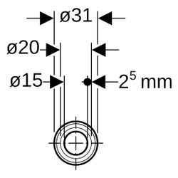 Geberit Mepla Systemrohr ML, in Schutzrohr, Rollenware Außendurchmesser 20mm, Länge ... GEBERIT-602131002 4025416108825 (Abb. 1)
