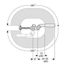 Geberit Badewannenablauf mit Drehbetätigung, Länge 26cm Außendurchmesser 40/50mm... GEBERIT-150501006 4025410567376 (Abb. 1)