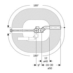Geberit Badewannenablauf mit Drehbetätigung, Länge 73cm Außendurchmesser 40/50mm... GEBERIT-150505006 4025410567536 (Abb. 1)