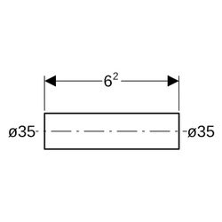 Geberit Mapress C-Stahl Rohrnippel außen verzinkt Außendurchmesser 35mm... GEBERIT-22054 4024723220541 (Abb. 1)