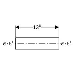 Geberit Mapress C-Stahl Rohrnippel außen verzinkt Außendurchmesser 76,1mm... GEBERIT-22057 4024723220572 (Abb. 1)