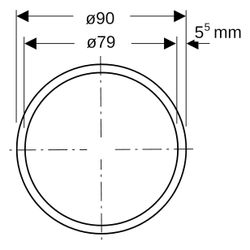 Geberit Rohr Silent-db20, DN 90, 3m, PE-S2, Schwarz, 308000141... GEBERIT-308000141 4025416084297 (Abb. 1)