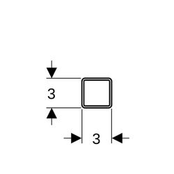 Geberit Pluvia Tragschiene 3x3cm, galvanisch verzinkt... GEBERIT-362863261 4025416024002 (Abb. 1)