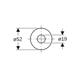 Geberit Flachdichtung für Heberglocke... GEBERIT-241291001 4025416674467 (Abb. 1)