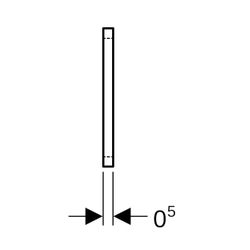 Geberit Schalldämmplatte für Geberit GIS Montagewinkel Höhe 12cm... GEBERIT-461194001 4025410527424 (Abb. 1)