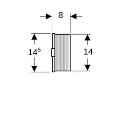 Geberit Bauschutz für Urinalsteuerung... GEBERIT-115832001 4025416085928 (Abb. 1)