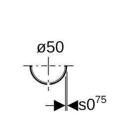 Geberit Tragschale verzinkt, lackiert DN 50... GEBERIT-361850001 4025416023562 (Abb. 1)