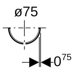 Geberit Tragschale verzinkt, lackiert DN 70... GEBERIT-365850001 4025416129011 (Abb. 1)