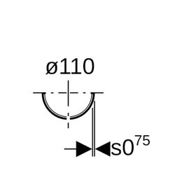 Geberit Tragschale verzinkt, lackiert DN 100... GEBERIT-367850001 4025416129035 (Abb. 1)