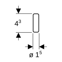 Geberit DuoFresh Stick, 8 Stück, 244600001... GEBERIT-244600001 4025410777768 (Abb. 1)