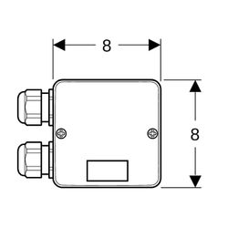 Geberit Kombinationsanschlussdose für WC-Keramiken... GEBERIT-244120001 4025416225119 (Abb. 1)