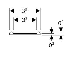 Geberit Einlegeband für Rohrschellen Außendurchmesser 40-160mm... GEBERIT-362846001 4025416023982 (Abb. 1)