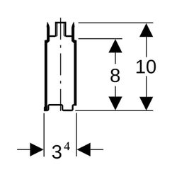 Geberit Standrohr für Duschwannenablauf... GEBERIT-150261001 4025416083481 (Abb. 1)