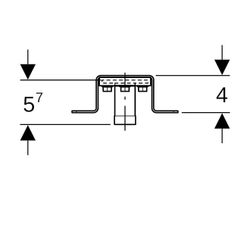 Geberit Anschlusswinkel 90 Grad mit Außengewinde MF 1/2" vormontiert einfach kurz RM... GEBERIT-632856001 4025416555803 (Abb. 1)