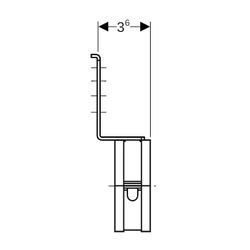Geberit Ablaufrohrschelle für Montageplatten 1,0215, di 50–56mm... GEBERIT-601741001 4025416144335 (Abb. 1)