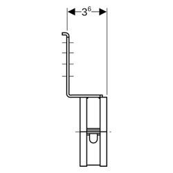 Geberit Ablaufrohrschelle für Montageplatten, 50-56mm, Stahl, Zink, 601741001... GEBERIT-601741001 4025416144335 (Abb. 1)