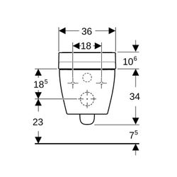 Geberit AquaClean Tuma Comfort Dusch-WC-Komplettanlage, Wand-WC, Weiß/Glas... GEBERIT-146290SI1 4025416219446 (Abb. 1)