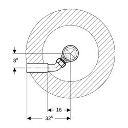 Geberit Duschwannenablauf d 52mm, Anschlussbogen, d 50mm... GEBERIT-150698001 4025416761020 (Abb. 1)