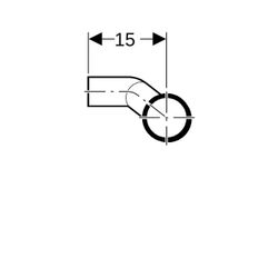 Geberit Silent db20 Abzweig 90 Grad für Apparateanschluss, rechts d 90mm, d1 56mm, d... GEBERIT-308052141 4025416144328 (Abb. 1)