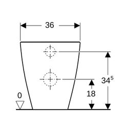 Geberit Stand-Dusch-WC Tiefspüler, für Geberit AquaClean Tuma Alpinweiß/glänzend/Ker... GEBERIT-244192111 4025410678126 (Abb. 1)