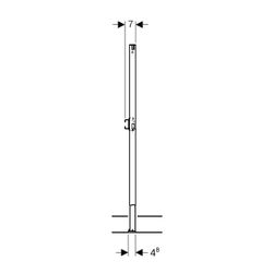 Geberit Duofix Element für Dusche, Badewanne, 98-112cm, für Trockenbau, Wandarmatur ... GEBERIT-111740001 4025416448433 (Abb. 1)