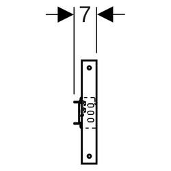 Geberit Duofix Traversenelement für Wandarmatur Aufputz, für Metall-, Holzständerwän... GEBERIT-111770002 4064746031106 (Abb. 1)