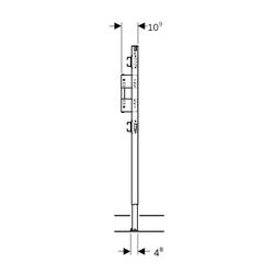 Geberit Duofix Element für Dusche, Badewanne 98-112cm, für Trockenbau, Wandarmatur U... GEBERIT-111780001 4025416333951 (Abb. 1)